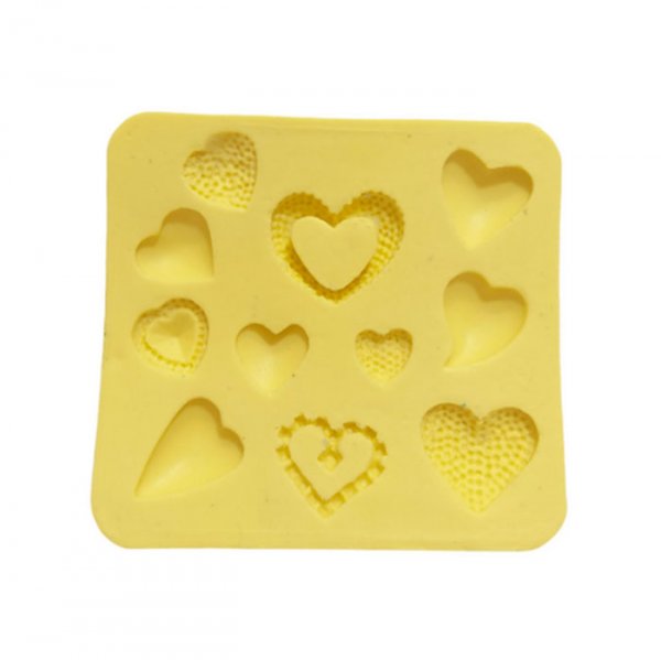 Molde De Silicone Corações (1455) - Mazulli