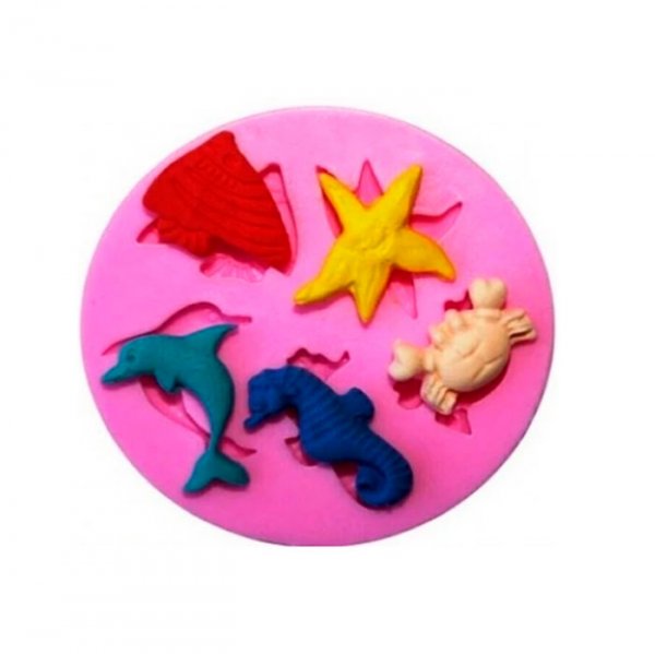 Molde De Silicone Fundo Do Mar (279) - Mazulli