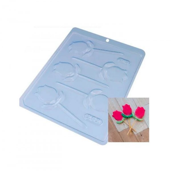 Forma De Acetato Pirulito Tulipa (252) - Bwb