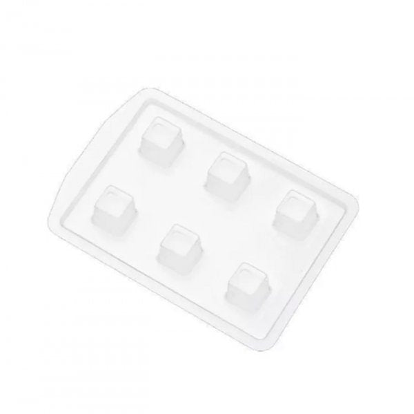 Forma De Acetato Com Silicone Copinho Quadrado Grande (104) - Crystal Forming