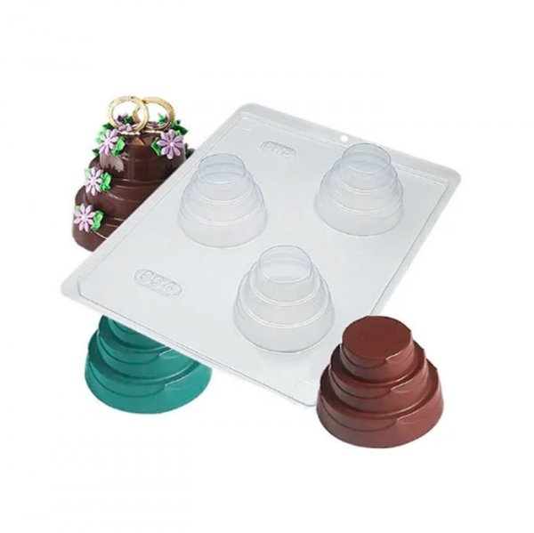 Forma De Silicone Bolo Detalhado Medio (864) - Bwb