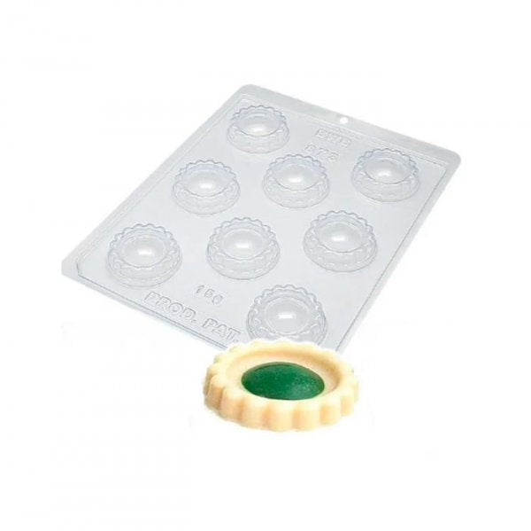Forma De Silicone Biscoito Recheado Liso (873) - Bwb