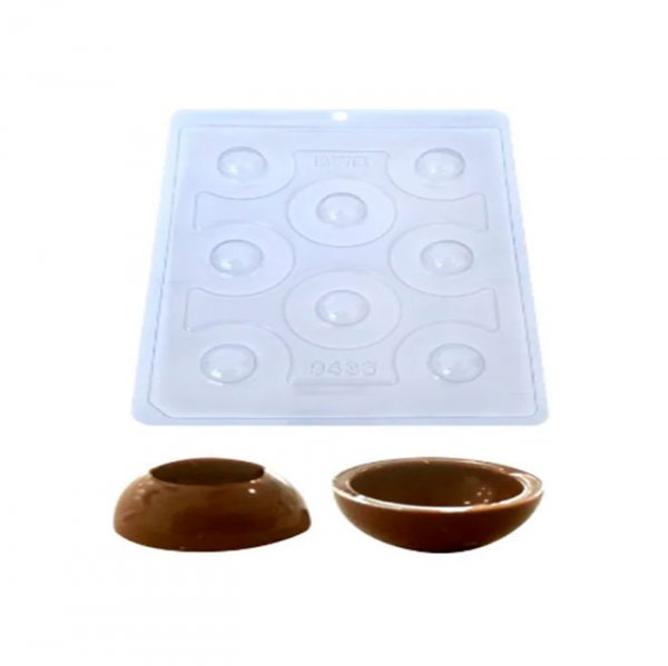 Forma De Acetato C/Silicone Esfera Com Furo 25Mm (9436) - Bwb