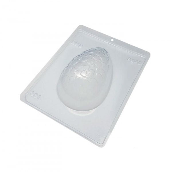 Forma De Acetato C/Silicone Ovo Texturizado Coração 350G (9440) - Bwb