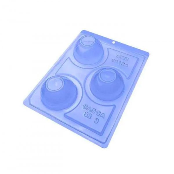 Forma De Silicone Meia Esfera C/Base 70Mm (10214) - Bwb