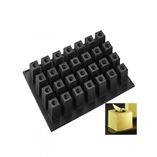 Forma De Silicone (Px007) Cubo Com Sagria - Pavoni Italia