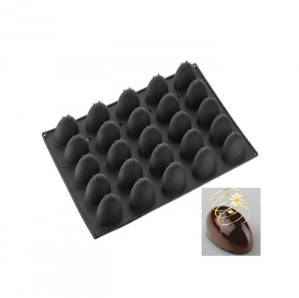Forma De Silicone (Px067) Oval 25 Cavidades - Pavoni Italia