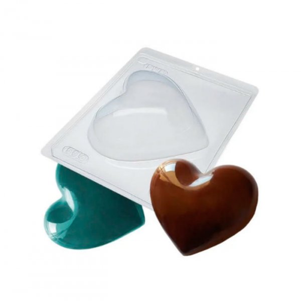 Forma De Acetato C/Silicone Coração Especial - Bwb