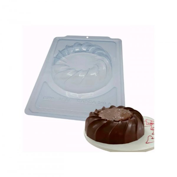 Forma De Acetato C/Silicone Bolo Espiral Especial (3657) - Bwb