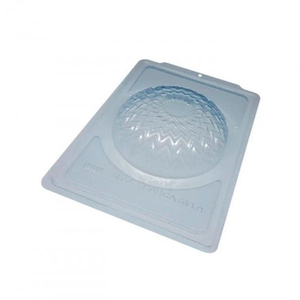 Forma De Acetato C/Silicone Bolo Textura Chevron (3654) - Bwb