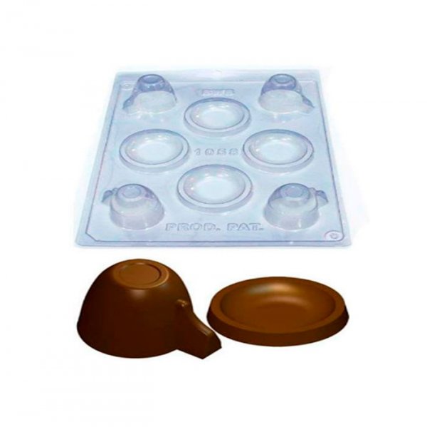 Forma De Acetato C/Silicone Xicara E Pires (1058) - Bwb