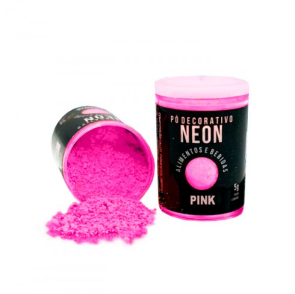 Pó Decorativo Neon Pink 5Gr - Sonho Fino