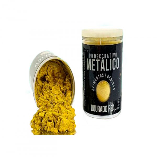Pó Metalico Dourado Verdadeiro 5G - Sonho Fino