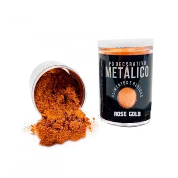 Pó Metalico Ouro Rose 30G - Sonho Fino