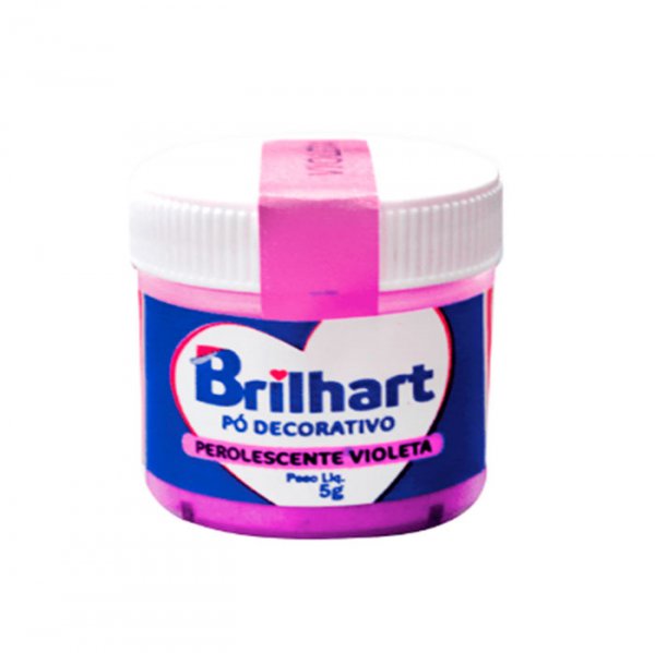 Pó Para Decoração Perolescente Violeta 5G - Brihart