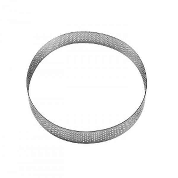 Aro Inox Micro Perfurado Redondo (8X2Cm) - Cromus