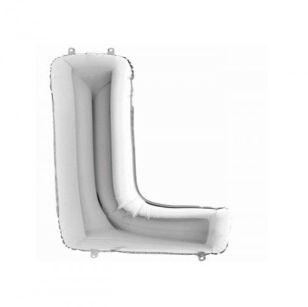 Balao Letra 'E' Prata 14' - Mundo Bizarro