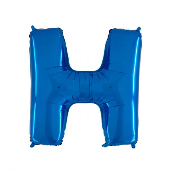 Balão Letras 'H' Azul 14' - Mundo Bizarro