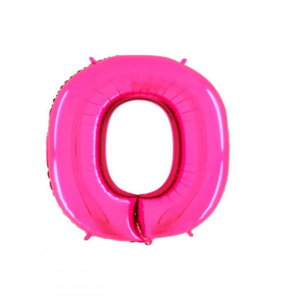 Balão N°'0' Pink 14' - Megatoon
