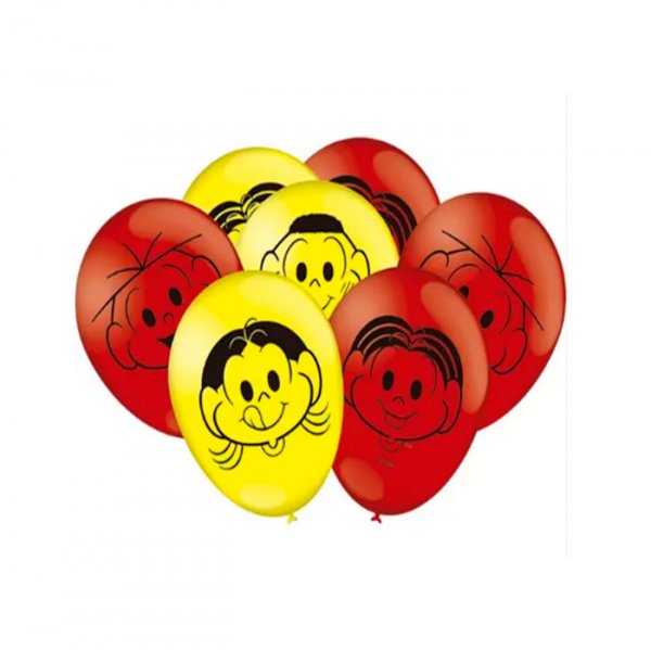 Balão Imp Turma Da Monica 9' (25Un) - Festcolor
