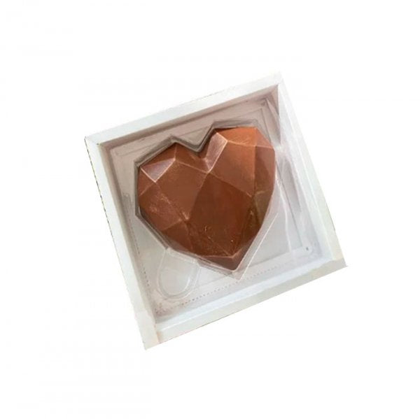 Caixa Coração Decorado 1 Cavidade (10Un) - Art Crystal