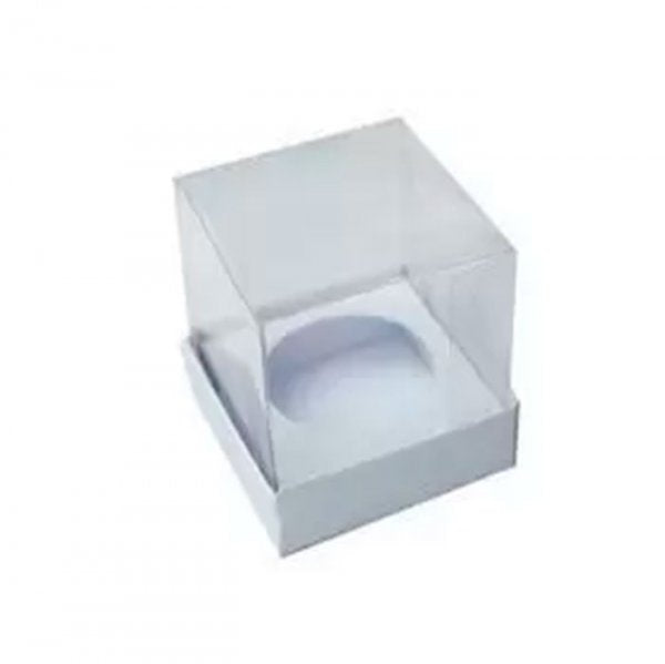 Caixa Cupcake 1 Branca 1 Cavidade (1Un) - Crystal Forming