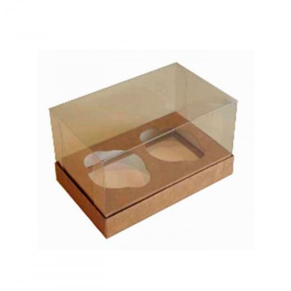 Caixa Cupcake Kraft N°2 Suporte (16X9X8) - Boxer