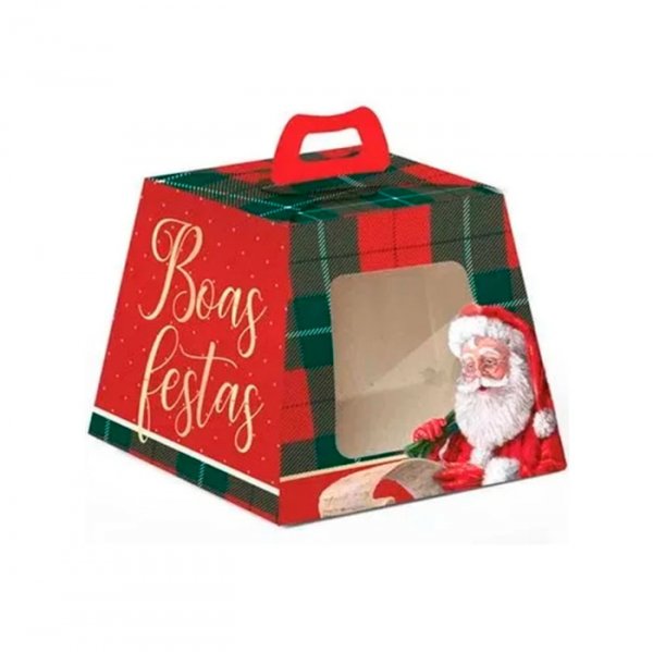 Caixa Mini Panetone Visor Noel (19X19) - Cromus