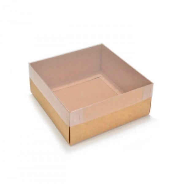 Caixa Com Tampa Transparente Quadrada - Da Cruz