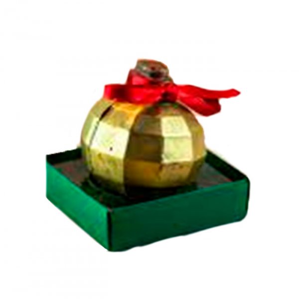 Caixa Quadrada Bola Natal Verde (10X10) C/10Un - Crystal Forming