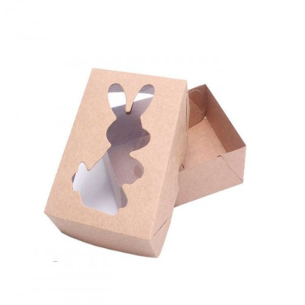 Caixa Quadrado Coelho 6 Kraft (8X8) - Crystal Forming