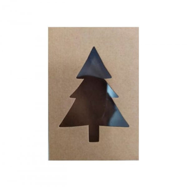 Caixa Retangular B Arvore Natal Kraft (10Un) - Crystal Forming