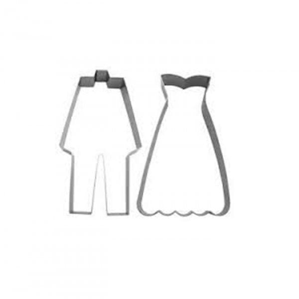 Cortador De Inox Roupa Noivos (2Pc) - Caparroz