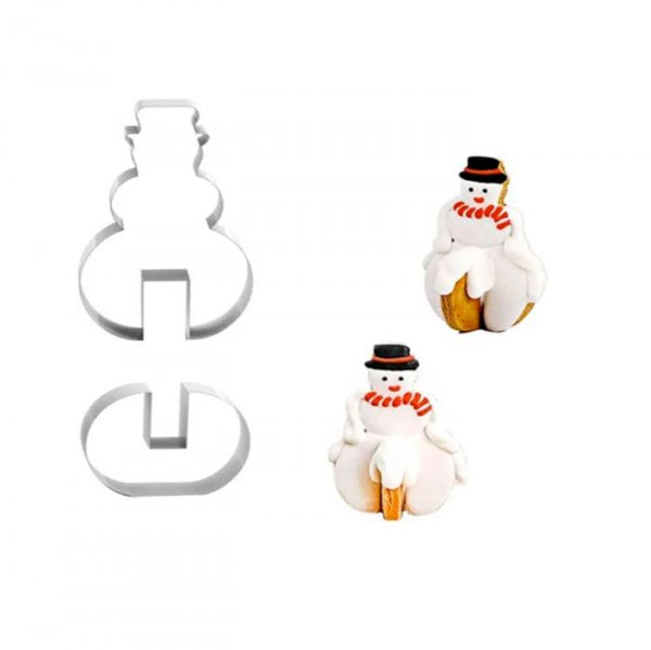 Cortador Boneco Neve 3D (2Pc) - Kafstar