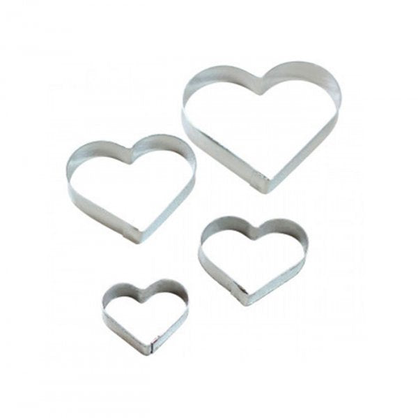 Cortador De Inox Kit Coração (4Un) - Celebrate