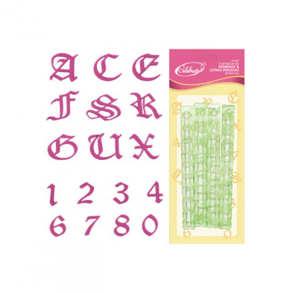 Cortador De Letras E Números (Maiuscula) - Celebrate