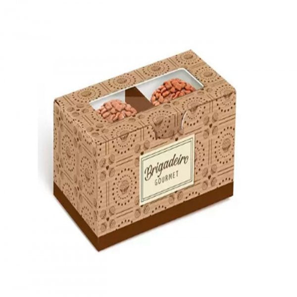 Caixa 2 Brigadelicia Kraft Com Bolinha - Cromus