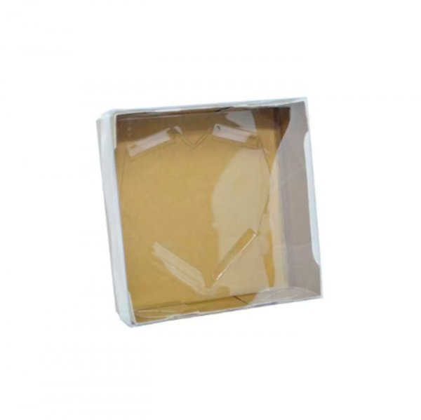 Caixa Encanto Coracao Lapidado 50G Ouro - Ideia Embalagens