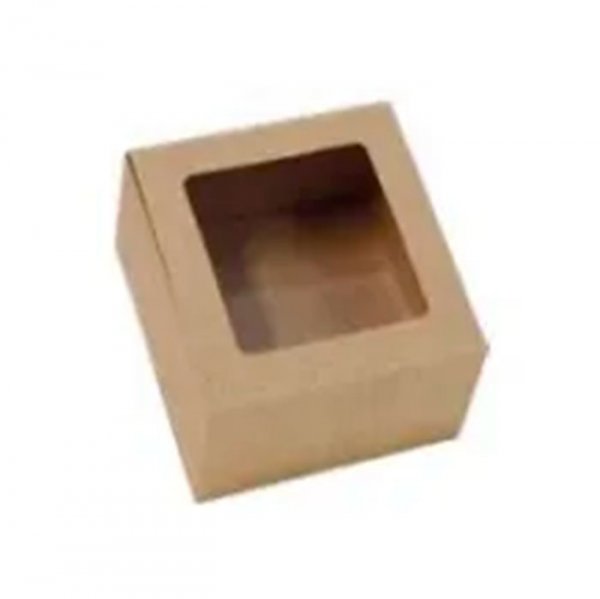 Caixa Gaveta C/Visor 4 Doces Kraft - Ideia Embalagens
