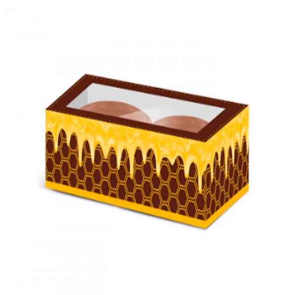 Caixa Para 2 Pães De Mel 15X7.5 (10Un) - Cromus