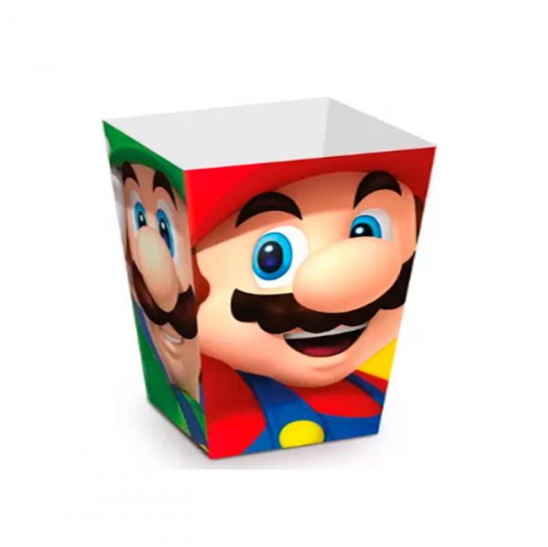 Caixa Pipoca Super Mario (10Un) - Cromus