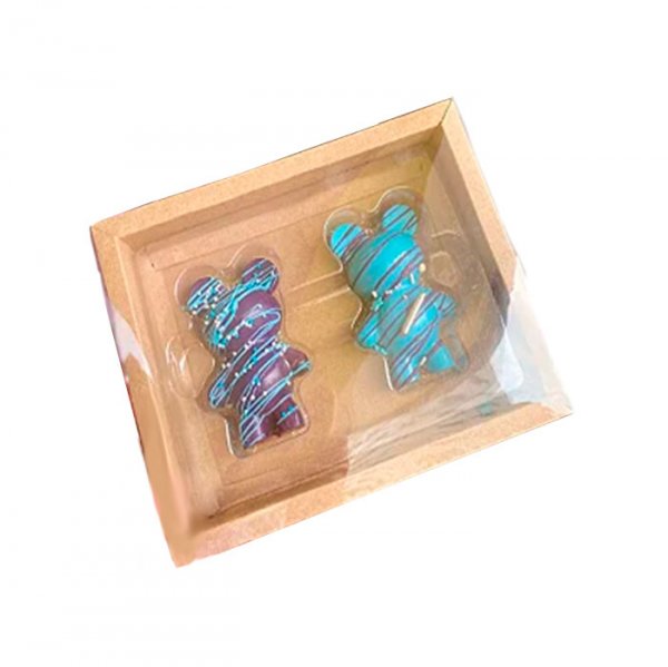 Caixa Urso P 2 Cavidades Kraft - Crystal Forming