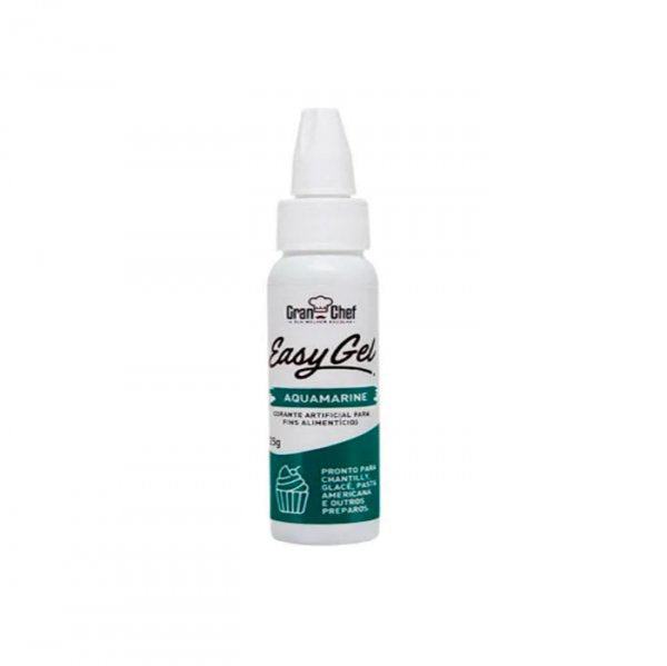 Corante Easy Gel Aquamarine 25g - Gran Chef