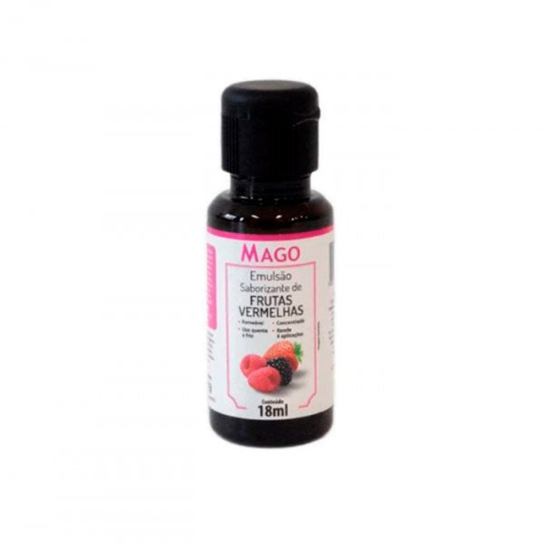 Emulsão Saborizante Frutas Vermelhas 18Ml - Mago
