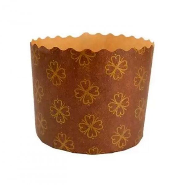 Forma Panetone Marrom 100G (12Un) - Sulformas