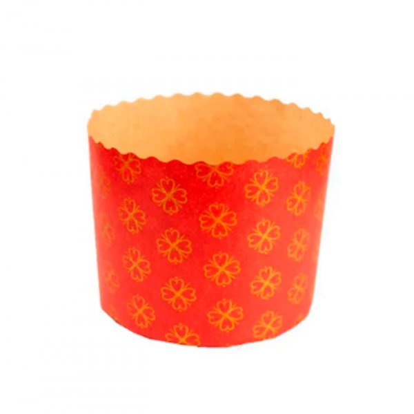 Forma Panetone Vermelho 100g (10Un) - Ultrafest