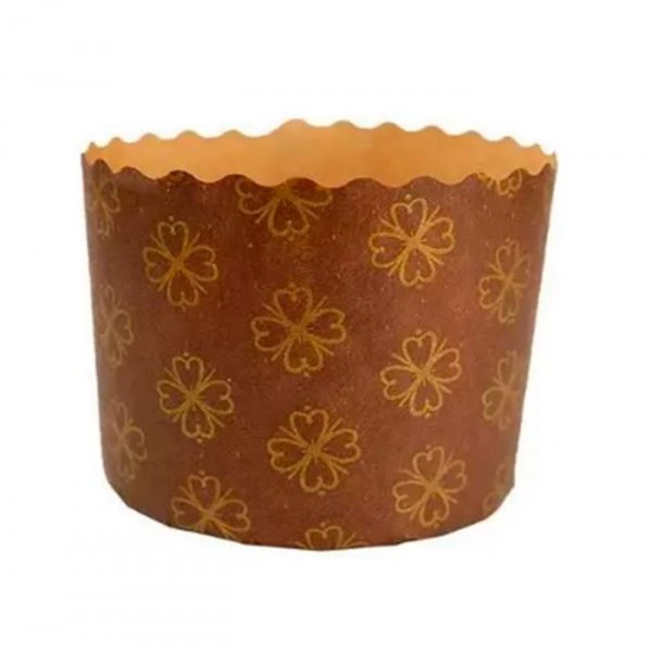 Forma Panetone Marrom 500G (12Un) - Sulformas