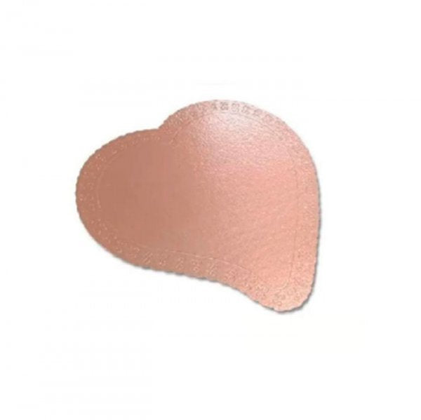 Cakeboard Coração M Ouro Rose - Ultrafest