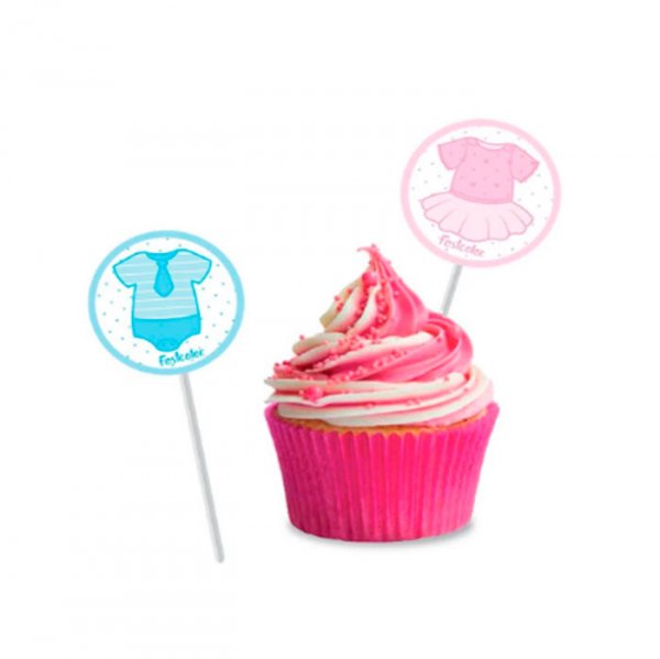 Banderinha Docinhos Cha Revelac (8Un) - Festcolor