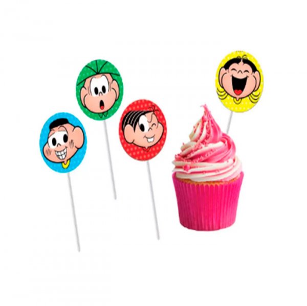 Banderinha Docinhos Turma Monica (8Un) - Festcolor